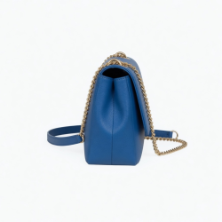 Crossbody Blue Flap Strap Chain Women
