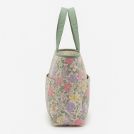 Handmade Quilted Floral Tote Bag Cotton Shoulder
